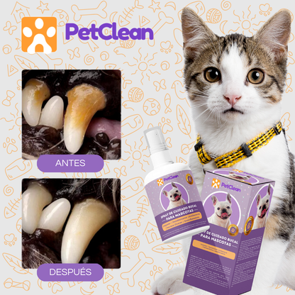 PetClean™ - Aerosol Bucal 100 % Natural para mascotas